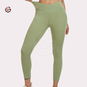 Legging professionnel de haute qualité pour femmes sur mesure taille élastique motif solide Type de taille moyenne vente en gros - Product Image 1