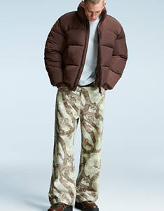 Vente en gros de veste bouffante à col montant personnalisée de haute qualité coupe-vent à séchage rapide pour hommes avec logo, conception, impression, motif de lettres - Product Image 3