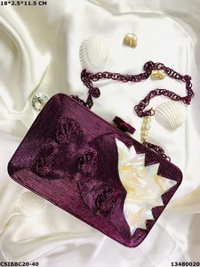 Best Arrival2024, bolso de mano a la moda para mujer en resina multicolor, mopa artística, diseño de aspecto real, bolso epoxi para mujer, caja, monedero hecho a mano, clásico - Product Image 3