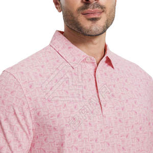 เสื้อยืดโปโลลำลองสำหรับผู้ชายผู้หญิงผ้าคอตตอนพิมพ์ลายแบบถักแขนสั้นสำหรับ100% โลโก้ที่กำหนดเอง - Product Image 3