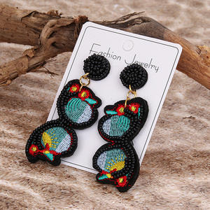 Pendientes Colgantes Hechos a Mano con Baño de Oro y Plata Tai, Diseño Floral Vintage con Cuentas, Joyería Única para Mujer, Forma de Mariposa, Aniversario - Product Image 3
