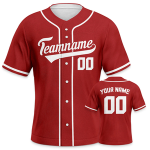 Maillot de baseball personnalisé Vêtements de sport d'équipe Conception personnalisée Tissu respirant à séchage rapide Ajustement confortable - Product Image 4