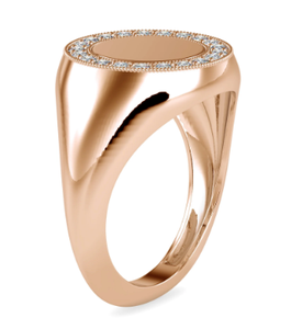 0.26Ct Cut Moissanite Diamond Compromiso 925 Anillo de bodas de plata Anillo de sello - Product Image 4