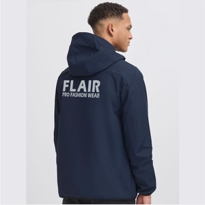 Veste Softshell d'hiver pour homme, coupe-vent, imperméable, respirante, style streetwear, avec logo brodé sur le devant - Product Image 2