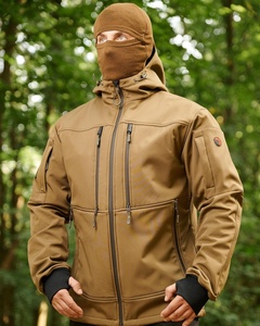 Boomletcorp hommes hiver décontracté randonnée Softshell veste haute rue réversible imperméable coupe-vent à capuche Slim Fit toile - Product Image 6