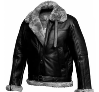 Veste d'hiver pour homme Esprit, grande taille, surdimensionnée, personnalisable, en cuir d'agneau véritable, imitation fourrure, fermeture éclair, respirante, fine
