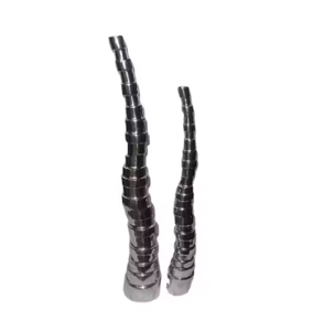 Jarrones de Metal chapados en plata hechos a mano de diseño moderno de lujo, decoración elegante para bodas, macetas florales para grandes eventos, jarrones de flores hechos a mano - Product Image 3