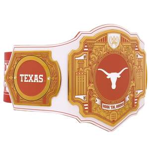 ¡CINTURÓN DE CAMPEÓN PERSONALIZADO! Cinturón de Campeonato de Lucha Libre NEW WORLD HOOK 'EM, HORNS 2025 - Product Image 6