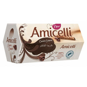Rouleaux de gaufrettes au chocolat Amicelli avec biscuits et enrobage de chocolat au lait onctueux, emballage en vrac pour les distributeurs et les détaillants - Product Image 5