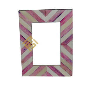 Precio al por mayor producto diseño personalizado cuerno hueso foto marco resina madera indio hecho a mano artículo alta calidad más vendidos - Product Image 3