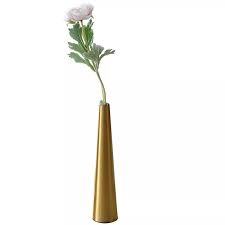 Floreros decorativos chapados en oro y Metal, jarrones de aluminio para decoración del hogar y fiesta, venta al por mayor - Product Image 4