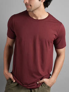 Camiseta Extra Grande de Lona 100% Algodón para Hombre, Cuello Redondo, Corte Regular, Personalizable, Lisa, Antiarrugas, Ecológica y Transpirable - Product Image 3
