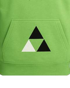 Unisex <b>Green</b> Pullover <b>Hoodie</b> with Geometric Triangle Print Casual Streetwear Fleece Sweatshirt with Kangaroo Pocket - Product Image 5
