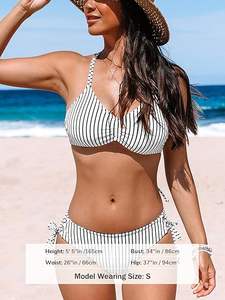 Traje de baño sexy para mujer, conjunto de bikini de dos piezas, tela de secado rápido OEM, venta al por mayor, perfecto para boutiques de moda de trajes de baño en todo el mundo - Product Image 6