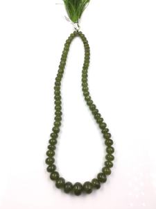 Cuentas de zafiro verde natural lisas para la elaboración de joyería fina, collar de piedras preciosas - Product Image 6