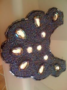 สร้อยคอผ้าปักลูกปัดสไตล์วินเทจสำหรับผู้หญิงในงานปาร์ตี้และงานแต่งงาน - Product Image 2