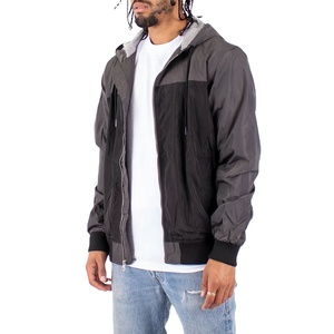 Chaqueta Cortavientos Impermeable con Capucha para Hombre, Estilo Moderno, con Estampado Digital, 100% Algodón, Forro Polar, Invierno 2026 - Product Image 3