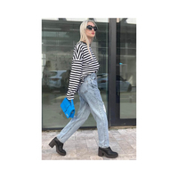 Nouveau style de jeans pour femmes jeans de couleur souillée disponibles à un prix abordable