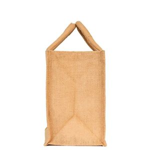Bolsa de yute con logotipo personalizado y bolsillo frontal de algodón, bolsa de compras ecológica reutilizable, suministro directo de fábrica desde Vietnam - Product Image 3