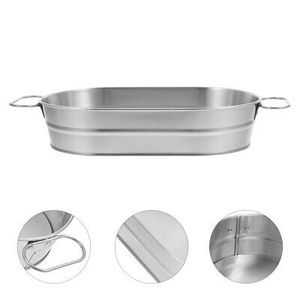 Cubo de champán de vino de acero inoxidable de Metal con tema de lujo con mango medio, bañera de bebida de Metal para fiesta de Bar - Product Image 6