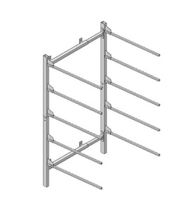 Versátil al por mayor 40-6-011 BUWO Soporte para capó montado en la pared Ahorro de espacio Soporte ideal - Product Image 1