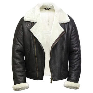 Vêtements décontractés pour hommes de haute qualité personnalisés en gros 2023 Vestes en cuir de vache classiques avec logo personnalisé Style d'hiver - Product Image 1