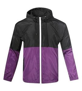 Chaquetas cortavientos informales de verano de talla grande para hombre con logotipo personalizado, sudaderas con cremallera impermeables transpirables ligeras, estilo fino - Product Image 1