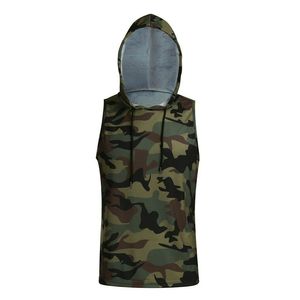 Débardeurs à capuche sans manches à capuche pour homme, musculation, musculation, lavage à l'acide - Product Image 3