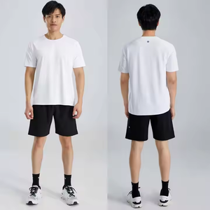 ชุดสูทลำลองสวมใส่สบายๆแห้งเร็วเสื้อผ้าแฟชั่นฤดูร้อนชุดเล่นกีฬาวิ่งแขนสั้น - Product Image 4