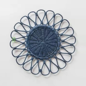 Platos de cargador de ratán al mejor precio, mantel de ratán bohemio, gran oferta de mimbre de OEM mantel, placa de cargador para restaurante de boda - Product Image 5