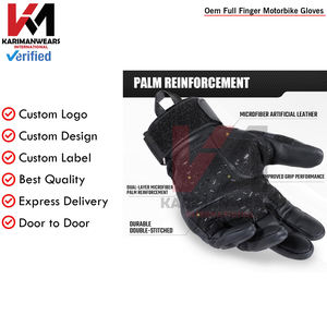 Gants tactiques de protection en caoutchouc pour hommes Compatible avec les écrans tactiles Moto Équitation Chasse Activités de plein air Gants de moto - Product Image 6