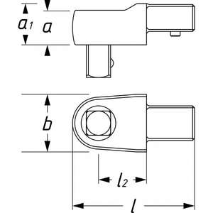 Hazet 14 X 18 mm 3/4'' Insert <b>Square</b> Drives Power Tool Accessories - Product Image 2