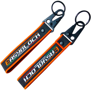 Fabricant en gros marque personnalisée logo brodé Anime broderie porte-clés forme personnalisée porte-clés blanc polyester sûr - Product Image 4