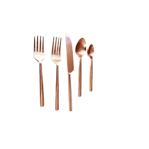 Ensemble de couverts Ridge fini brillant antique poli et élégant Design fait à la main pour la cuisine à domicile, acier miroir - Product Image 5