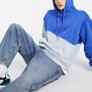 350gsm Cotton 80% Polyester 20% Plain Essentials Men's Heavyweight Oversized <b>Long</b> <b>Sweatshirt</b> ODM Custom Color Logo Embossed - Product Image 4