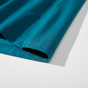 T-shirts formels pour hommes 100 % coton de qualité supérieure avec logo et couleur personnalisés, manches courtes, col rond, tissu peigné anti-boulochage - Product Image 5
