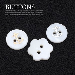 12.5Mm-15Mm <span class=keywords><strong>2</strong></span> Lỗ Cá Nhân Cổ Điển Hải Quân Phong Cách Trắng Vòng Nút Vỏ Cho Áo Sơ Mi - Product Image 4