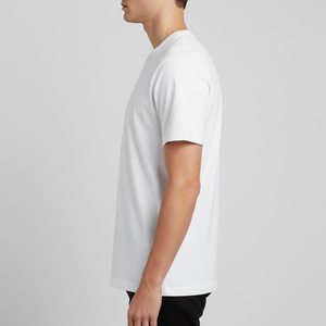 T-shirt basique en coton lavé décontracté pour homme, fabriqué au Vietnam, 100% coton - Product Image 2