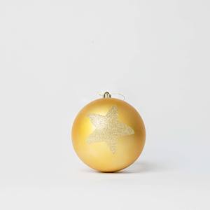 Adornos Navideños de Plástico Dorados para el Festival de Navidad, 2 Piezas, Bolas de 20 cm y Adornos para Árbol - Product Image 3