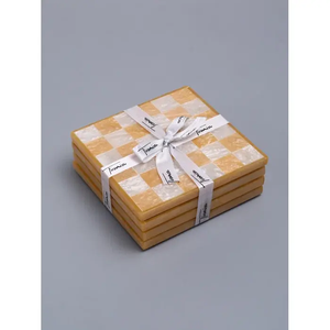 Handmade Customized Wood <b>Resin</b> Coaster, Colorful Shape, Fairy Style, Indoor and Outdoor <b>Table</b> <b>Top</b> Gift Idea - Product Image 3