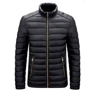 Chaqueta de Invierno Acolchada para Hombre, con Capucha, Transpirable, de Alta Calidad, Servicio OEM, Hecha a Medida, Cuello Alto, Colores Personalizados, Frente - Product Image 6