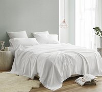 Ensemble de literie en coton premium de luxe pour hôtel, 4 pièces, drap de lit en percale avec ourlet classique, literie de luxe premium