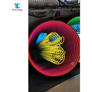 Neón Infinită Calitate Ridicată Iluzii Optice 3D LED Pardoseală Mágico Decorativo Iluzie Infinită Oglină 3D - Product Image 4