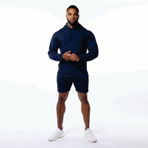 Heavyweight 100% Cotton Oversized <b>Black</b> <b>Zip</b>-<b>Up</b> <b>Hoodie</b> 430 GSM Fleece Double Zipper Embroidered Boxy Fit Puff Plain <b>Hoodie</b> - Product Image 2