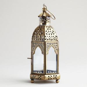 Linterna de latón rústico con aspecto antiguo envejecido para casa de campo cabaña jardín patio trasero fiesta decoración encanto único - Product Image 5