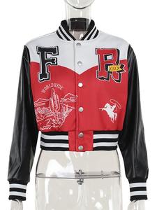 Baseball Letterman veste vêtements d'hiver femmes 2024 recadrée Cyber Streetwear course Bomber veste automne manteau - Product Image 6