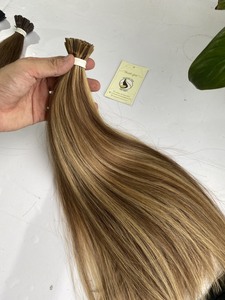 Extensiones de Cabello con queratina virgen, cabello humano de punta plana, doble estiramiento, venta al por mayor - Product Image 4