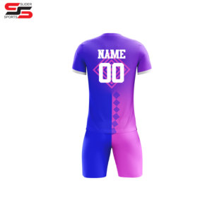 Dernier modèle de maillot de football à séchage rapide Kit de football en maille pour enfants adultes Club Team Sportswear avec impression de nom personnel - Product Image 6