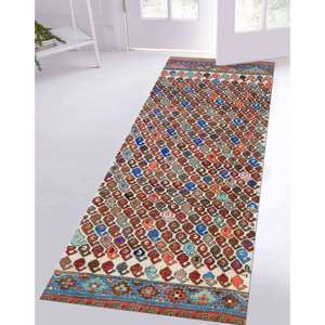 Brown <b>Boho</b> Runner <b>Rug</b>: Non-Slip Accent <b>Rug</b>,With Pile Soft <b>Rug</b> - Product Image 2