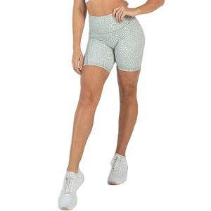 Short de yoga taille haute pour femmes en coton respirant, conception personnalisée, short de fitness à logo personnalisé, teint en couleur unie - Product Image 1